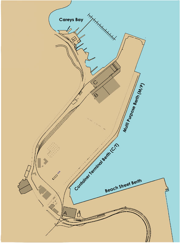 Wharves Port Chalmers Colored